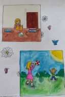 Выставка детского рисунка «Пословицы в рисунках»